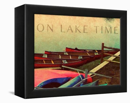 On Lake Time-Nicholas Biscardi-Framed Stretched Canvas