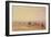 On Lancaster Sands, Sunset (Crossing Lancaster Sands) C.1835-David Cox-Framed Giclee Print