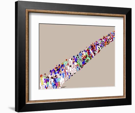 On Line No.1-Diana Ong-Framed Giclee Print