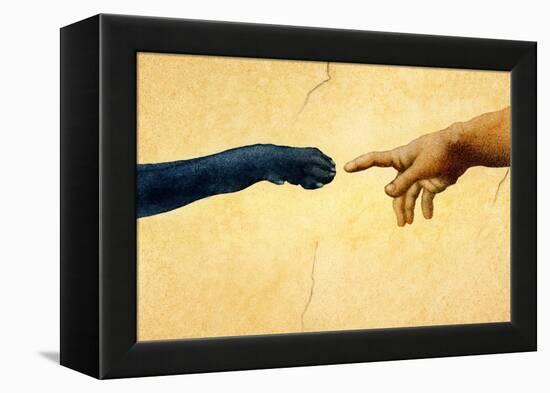 On Monday God Created Labs-Will Bullas-Framed Premier Image Canvas