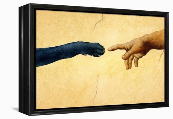 On Monday God Created Labs-Will Bullas-Framed Premier Image Canvas