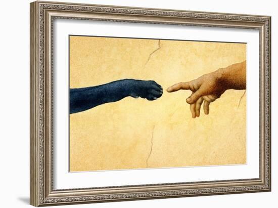 On Monday God Created Labs-Will Bullas-Framed Giclee Print