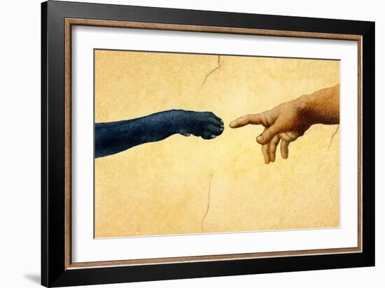 On Monday God Created Labs-Will Bullas-Framed Giclee Print
