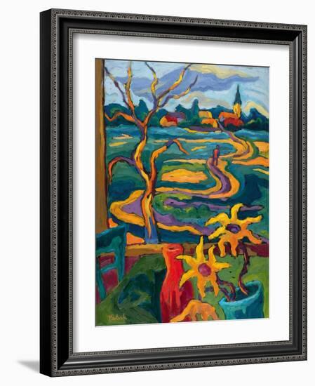 On My Way Home-Marta Martonfi-Benke-Framed Giclee Print