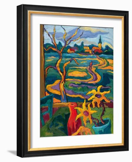 On My Way Home-Marta Martonfi-Benke-Framed Giclee Print