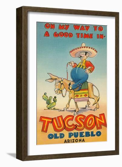 On My Way to Tucson, Arizona-null-Framed Premium Giclee Print