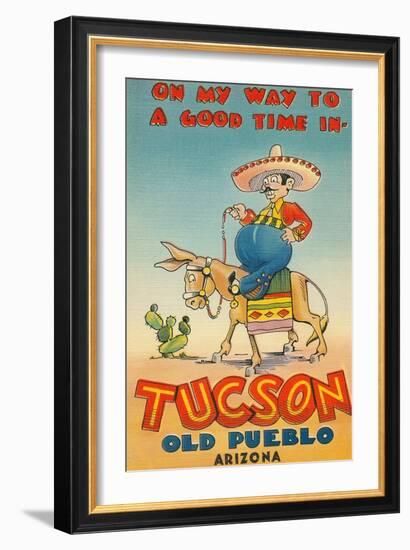 On My Way to Tucson, Arizona-null-Framed Premium Giclee Print