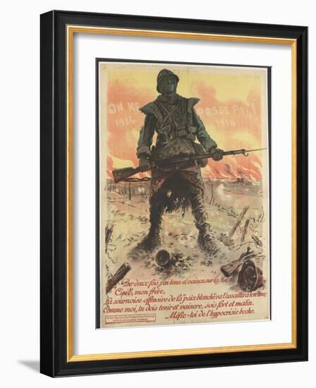 On ne passe pas! 1914/1918-null-Framed Giclee Print