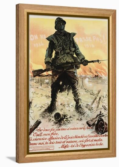 On Ne Passe Pas! Poster-Maurice Neumont-Framed Premier Image Canvas