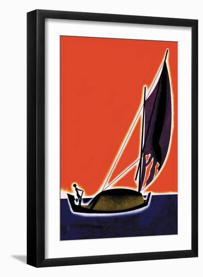 On One of the Seven Seas-Frank Mcintosh-Framed Art Print