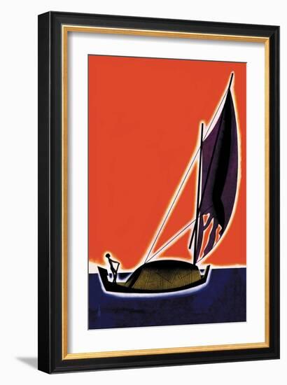 On One of the Seven Seas-Frank Mcintosh-Framed Art Print