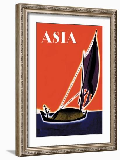 On One of the Seven Seas-Frank Mcintosh-Framed Art Print