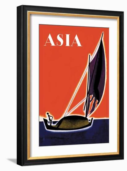 On One of the Seven Seas-Frank Mcintosh-Framed Art Print