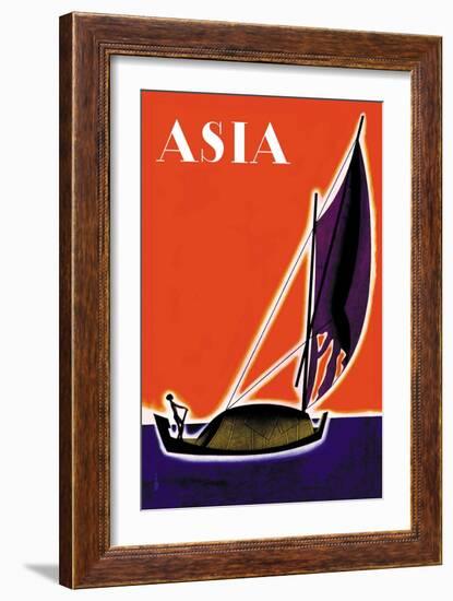 On One of the Seven Seas-Frank Mcintosh-Framed Art Print