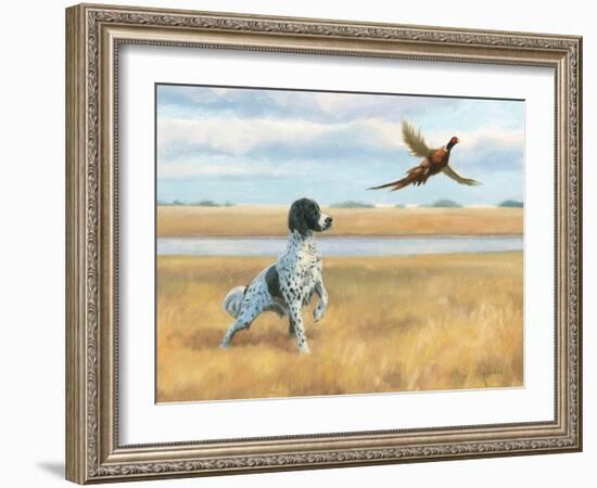 On Point by the River-James Wiens-Framed Art Print