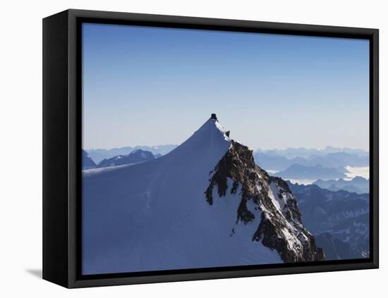 On Punta Gnifetti at 4554 M, Margherita Hut, Monte Rosa, Italian Alps, Piedmont, Italy, Europe-Angelo Cavalli-Framed Premier Image Canvas