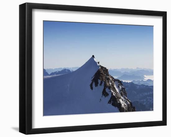 On Punta Gnifetti at 4554 M, Margherita Hut, Monte Rosa, Italian Alps, Piedmont, Italy, Europe-Angelo Cavalli-Framed Photographic Print