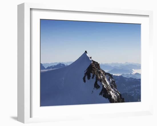 On Punta Gnifetti at 4554 M, Margherita Hut, Monte Rosa, Italian Alps, Piedmont, Italy, Europe-Angelo Cavalli-Framed Photographic Print