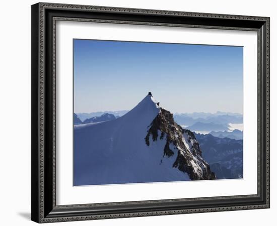 On Punta Gnifetti at 4554 M, Margherita Hut, Monte Rosa, Italian Alps, Piedmont, Italy, Europe-Angelo Cavalli-Framed Photographic Print