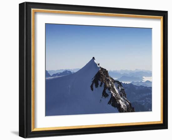 On Punta Gnifetti at 4554 M, Margherita Hut, Monte Rosa, Italian Alps, Piedmont, Italy, Europe-Angelo Cavalli-Framed Photographic Print