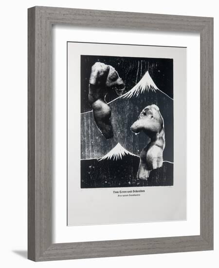 On Reading and Writing (White), Thus Spoke Zarathustra, 2023 (Woodcut and Silkscreen)-Guilherme Pontes-Framed Giclee Print