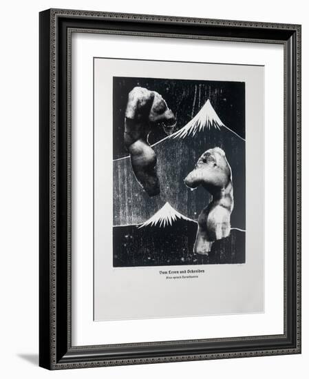 On Reading and Writing (White), Thus Spoke Zarathustra, 2023 (Woodcut and Silkscreen)-Guilherme Pontes-Framed Giclee Print