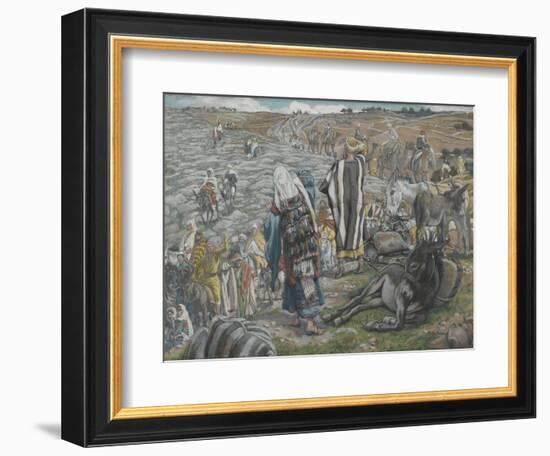 On Return from Jerusalem it Is Noticed That Jesus Is Lost from 'The Life of Our Lord Jesus Christ'-James Jacques Joseph Tissot-Framed Giclee Print