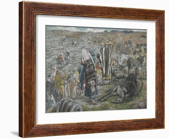 On Return from Jerusalem it Is Noticed That Jesus Is Lost from 'The Life of Our Lord Jesus Christ'-James Jacques Joseph Tissot-Framed Giclee Print