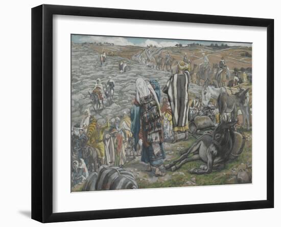 On Return from Jerusalem it Is Noticed That Jesus Is Lost from 'The Life of Our Lord Jesus Christ'-James Jacques Joseph Tissot-Framed Giclee Print