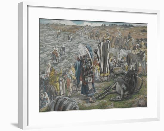 On Return from Jerusalem it Is Noticed That Jesus Is Lost from 'The Life of Our Lord Jesus Christ'-James Jacques Joseph Tissot-Framed Giclee Print