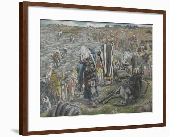 On Return from Jerusalem it Is Noticed That Jesus Is Lost from 'The Life of Our Lord Jesus Christ'-James Jacques Joseph Tissot-Framed Giclee Print