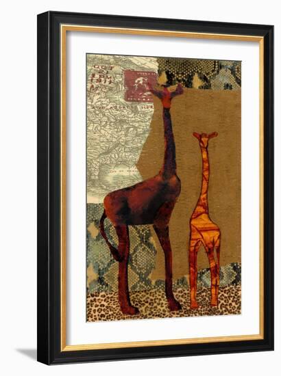 On Safari I-Janet Tava-Framed Art Print