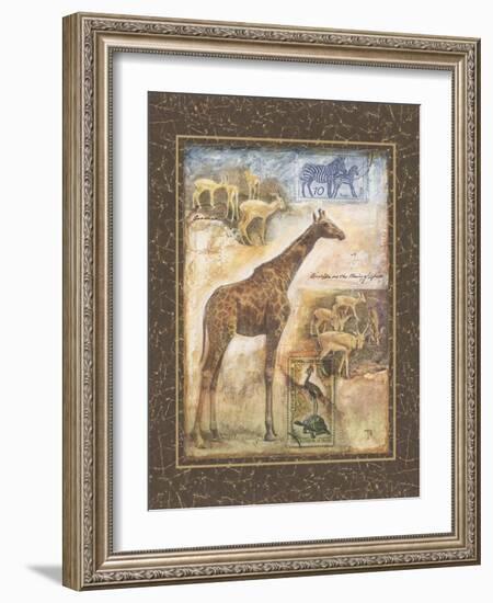 On Safari II-Tina Chaden-Framed Art Print