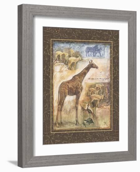 On Safari II-Tina Chaden-Framed Art Print