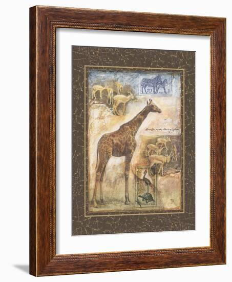 On Safari II-Tina Chaden-Framed Art Print