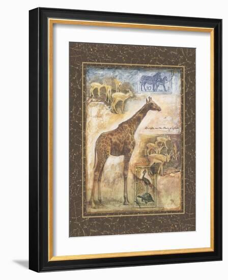 On Safari II-Tina Chaden-Framed Art Print