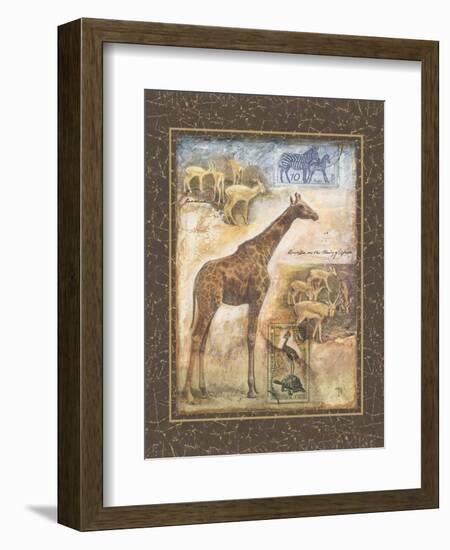 On Safari II-Tina Chaden-Framed Art Print