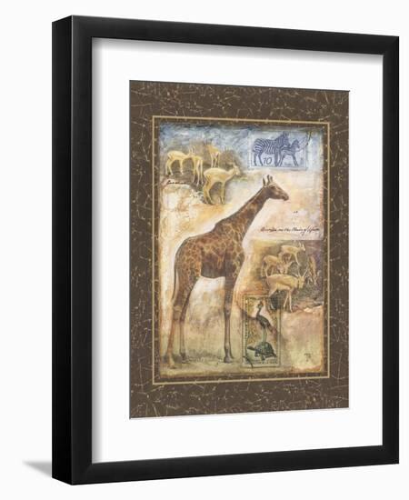 On Safari II-Tina Chaden-Framed Art Print