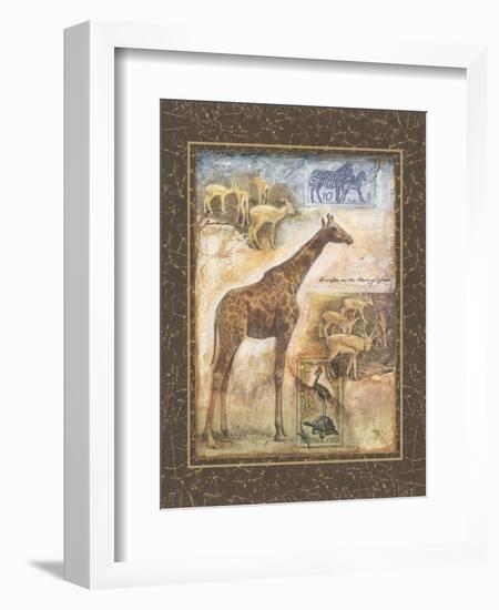 On Safari II-Tina Chaden-Framed Art Print