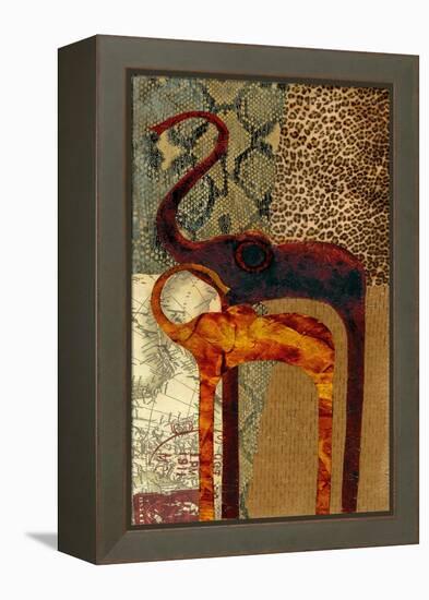 On Safari II-Janet Tava-Framed Stretched Canvas