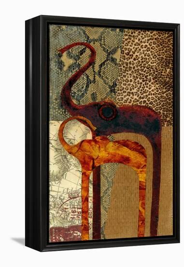 On Safari II-Janet Tava-Framed Stretched Canvas