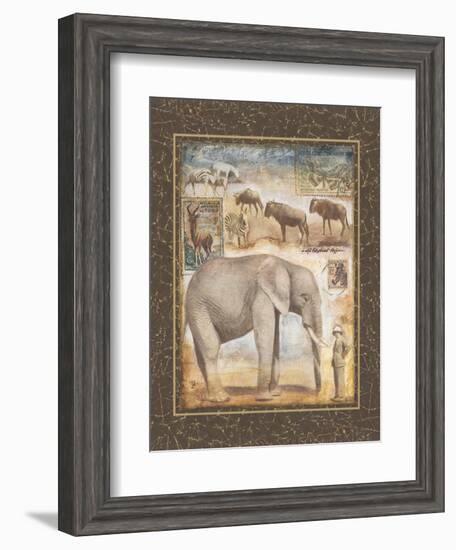 On Safari, no. 3-Tina Chaden-Framed Art Print