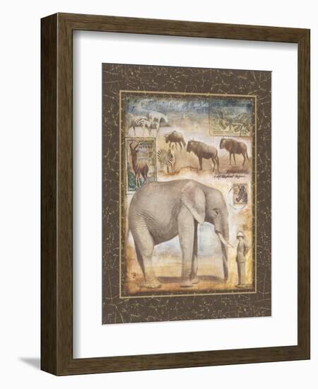 On Safari, no. 3-Tina Chaden-Framed Art Print