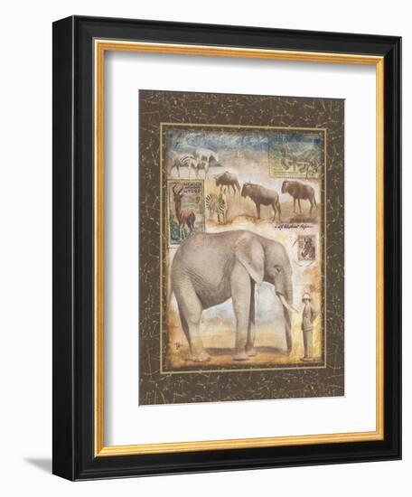 On Safari, no. 3-Tina Chaden-Framed Art Print