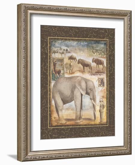 On Safari, no. 3-Tina Chaden-Framed Art Print