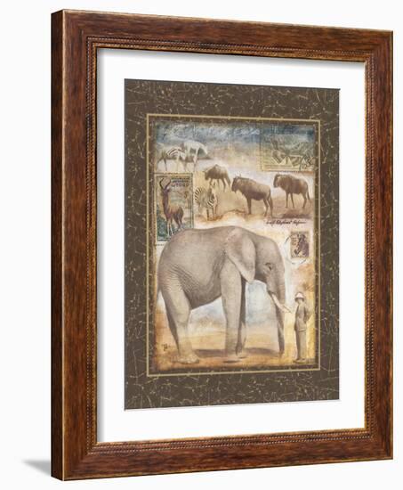 On Safari, no. 3-Tina Chaden-Framed Art Print