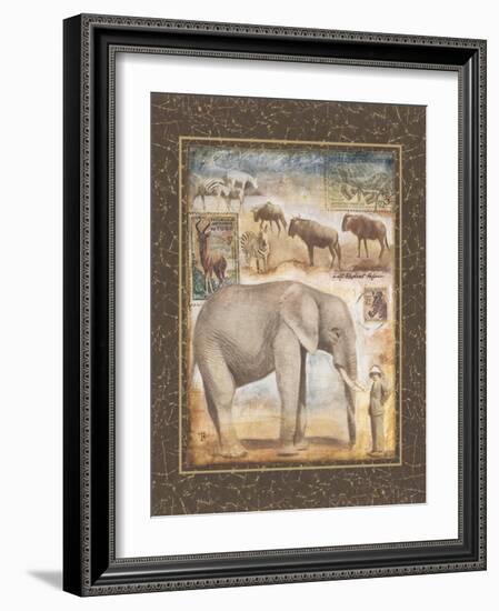 On Safari, no. 3-Tina Chaden-Framed Art Print