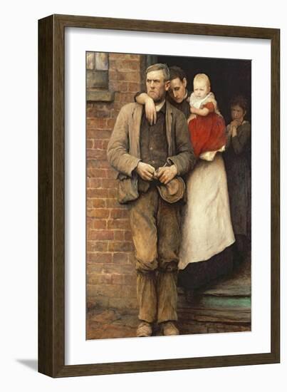 On Strike, circa 1891-Hubert von Herkomer-Framed Giclee Print