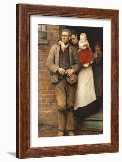 On Strike, circa 1891-Hubert von Herkomer-Framed Giclee Print