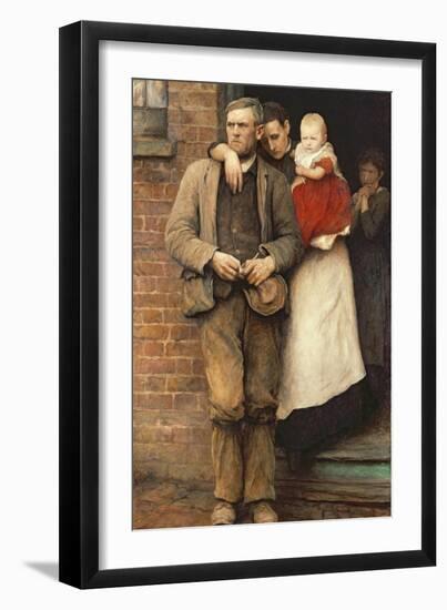 On Strike, circa 1891-Hubert von Herkomer-Framed Giclee Print